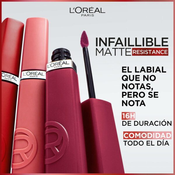 Rossetto liquido L'Oreal Make Up Infaillible Matte Resistance Fairy Tale Ending Nº 100 (1 Unità)