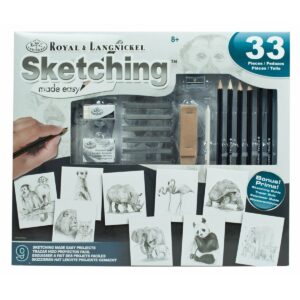 Set da Disegno Royal & Langnickel SKETCHING MADE EASY 33 Pezzi