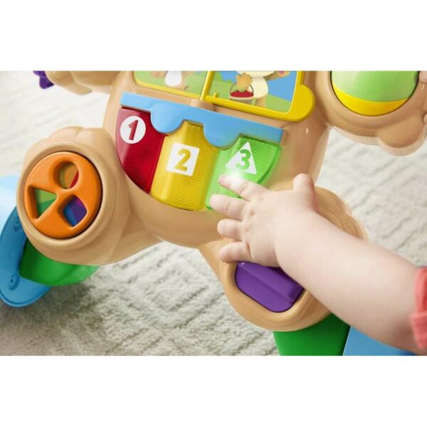 Deambulatore con ruote Fisher-Price Suono Luci Cane Multilingue