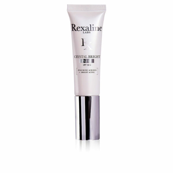Fluido Idratante e Opacizzante Rexaline Crystal Bright Spf 50 Spf 50+ 30 ml Acido Ialuronico
