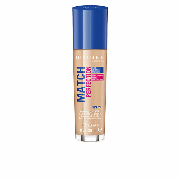 Base per Trucco Fluida Match Perfection Rimmel London (30 ml)