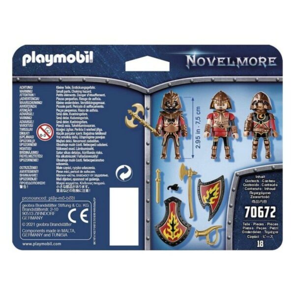 Set di Cifre Novelmore Fire Knigths Playmobil 70672 (18 pcs)