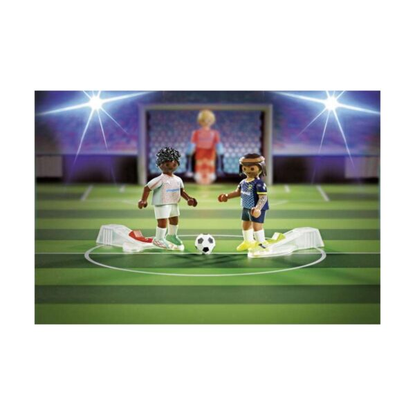 Playset Playmobil Sports & Action Football Pitch 63 Pezzi 71120