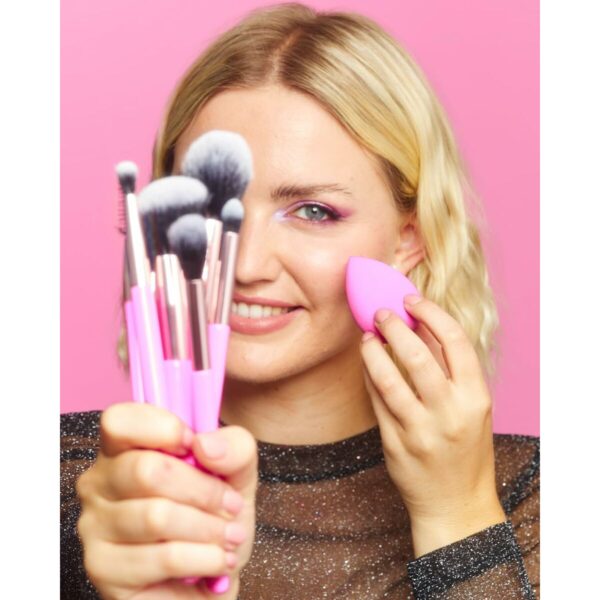 Set di Pennelli per il Trucco Revolution Make Up The Brush Edit Rosa 8 Pezzi
