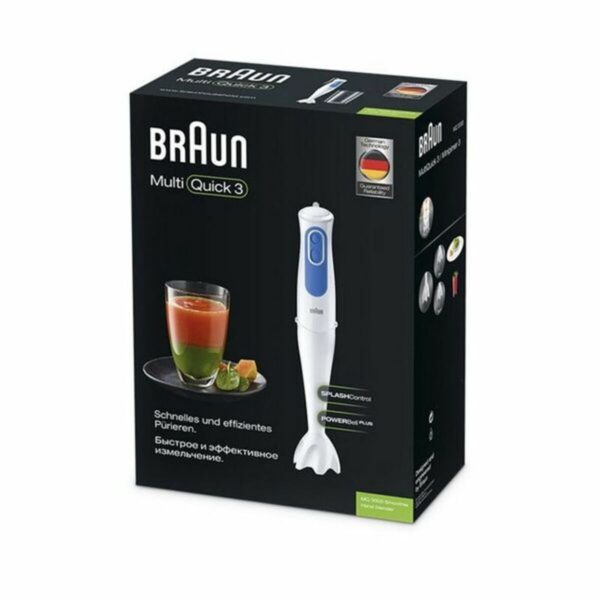 Frullatore ad Immersione Braun MQ 3000 Smoothie Bianco Bianco/Blu 700 W
