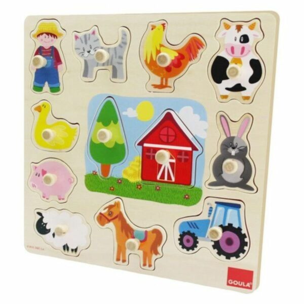 Puzzle di Legno per Bambini Goula 53025 (12 pcs)