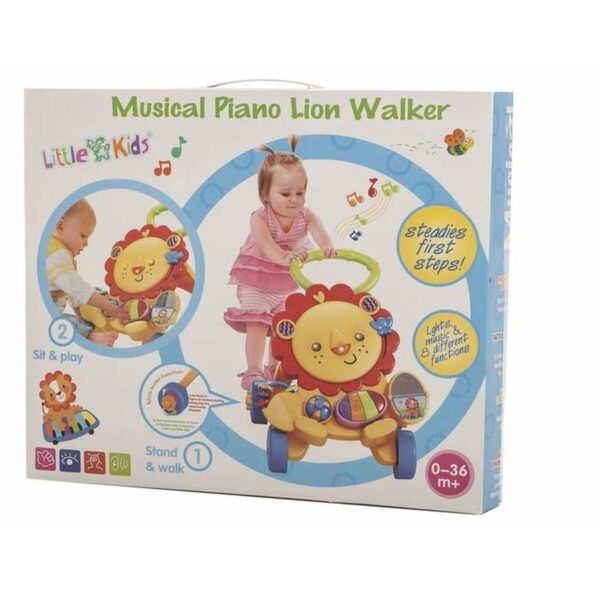 Deambulatore con ruote Activity Leone Musica Luci