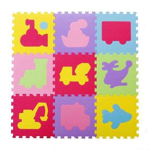 Puzzle per Bambini 9 Pezzi 30 x 30 x 1 cm Mezzi di trasporto