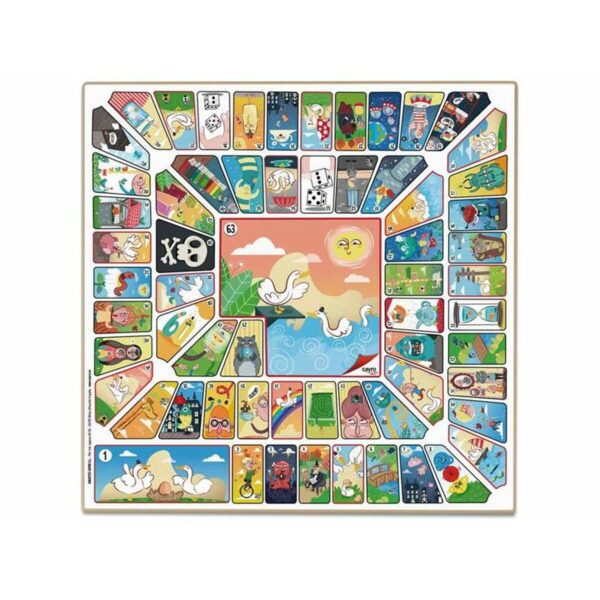 Tabellone per Parcheesi e Gioco dell'Oca Cayro 33 x 33 cm (33 x 33 cm)