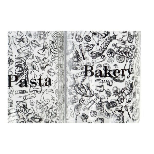 Barattolo DKD Home Decor Cristallo Nero Ferro (10 x 12,5 x 20 cm) (1 L) (2 Unità) 10 x 12.5 x 20 cm 1 L (2 pcs)