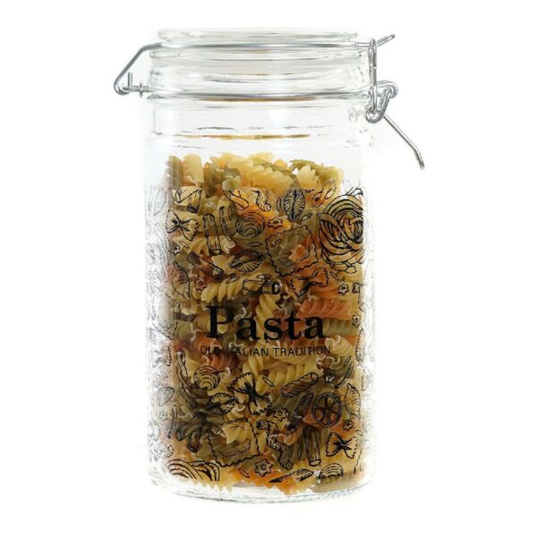 Barattolo DKD Home Decor Cristallo Nero Ferro (10 x 12,5 x 20 cm) (1 L) (2 Unità) 10 x 12.5 x 20 cm 1 L (2 pcs)