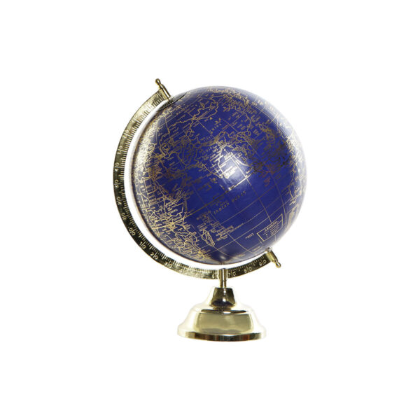 Mappamondo DKD Home Decor Azzurro Dorato Metallo 27 x 25 x 36 cm
