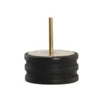 Mappamondo DKD Home Decor Nero Dorato Metallo Legno di mango 24 x 20 x 52 cm