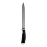 Coltello da Cucina Kinvara Nero Argentato Acciaio inossidabile Plastica Acciaio inossidabile/Legno 3,5 x 33 x 2 cm 33 x 2 x 3,5