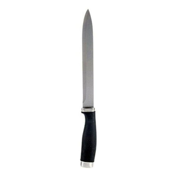 Coltello da Cucina Kinvara Nero Argentato Acciaio inossidabile Plastica Acciaio inossidabile/Legno 3,5 x 33 x 2 cm 33 x 2 x 3,5