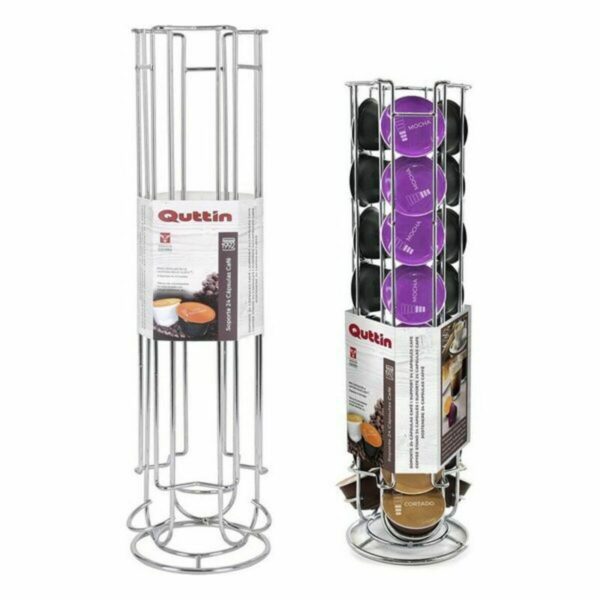 Supporto per 24 Capsule di Caffè Quttin GR-48867 12 x 43 cm (6 Unità)