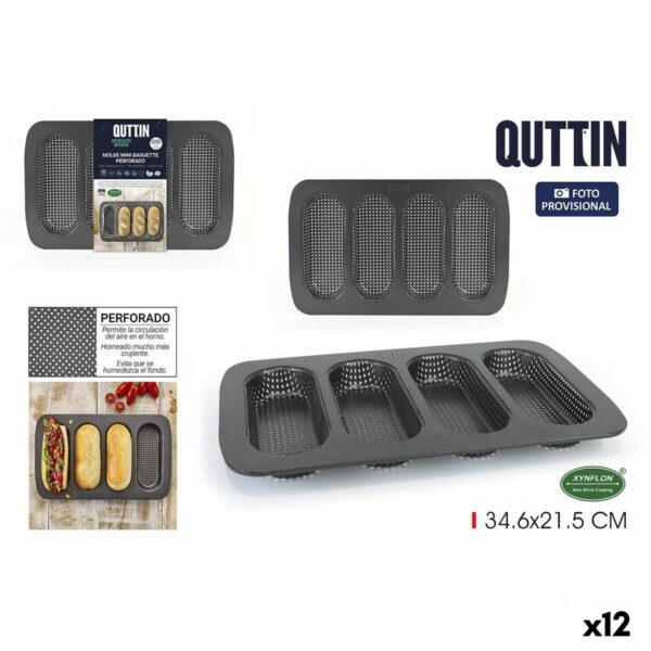 Stampo per Baguette Quttin Baguette 34,6 x 21,5 x 3 cm (12 Unità)