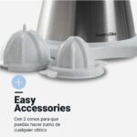 Spremiagrumi Elettrico Universal Blue JUICY Bianco Acciaio 300 W