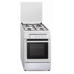 Cucina a Gas Vitrokitchen CB55BB BUT Bianco 1800 W
