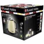 Bollitore d'Acqua Elettrico con Luce LED Russell Hobbs 24994-70 Crema 2400 W (1 L)
