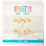 Porta torta Dorato Cartone Rotonda (Ricondizionati A)