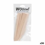 Set di Coltelli Monouso Legno 12 Pezzi 16,5 x 2,2 x 1,8 cm (36 Unità)