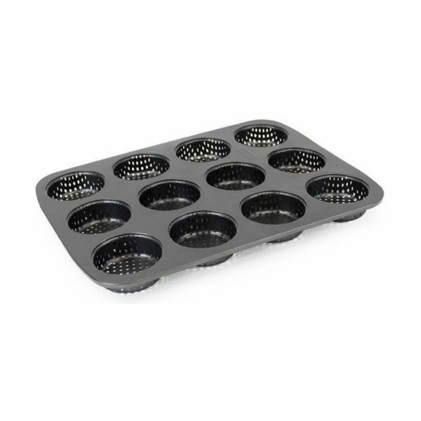 Stampo per Tortini Quttin 29 x 22 x 2,2 cm Perforato 8 Unità