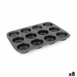 Stampo per Tortini Quttin 29 x 22 x 2,2 cm Perforato 8 Unità