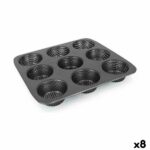 Stampo per Tortini Quttin 32 x 30 x 3,2 cm Perforato 8 Unità