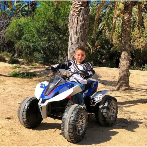 Quad Elettrico Injusa Rage Luce Azzurro Bianco 12 V