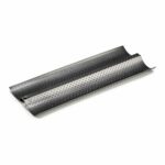 Stampo per Baguette Kinvara Grigio scuro Metallo Acciaio al carbonio 16 x 2,5 x 38 cm Pane (12 Unità)