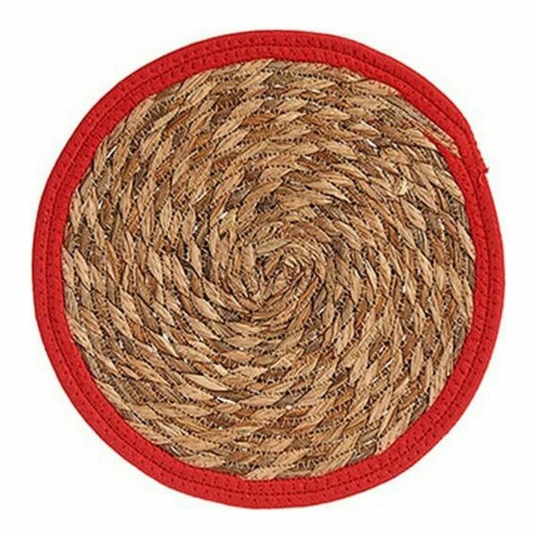 Sottopentola Gift Decor Rosso Naturale Fibra naturale 30 x 1 x 30 cm (48 Unità)