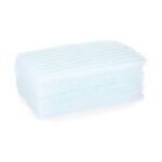 Spugna per il Corpo Berilo Azzurro Bianco 19,5 x 12 x 1,5 cm Sapone (12 Unità)