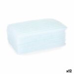 Spugna per il Corpo Berilo Azzurro Bianco 19,5 x 12 x 1,5 cm Sapone (12 Unità)