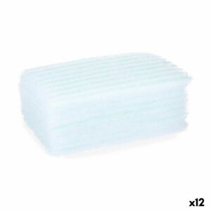 Spugna per il Corpo Berilo Azzurro Bianco 19,5 x 12 x 1,5 cm Sapone (12 Unità)