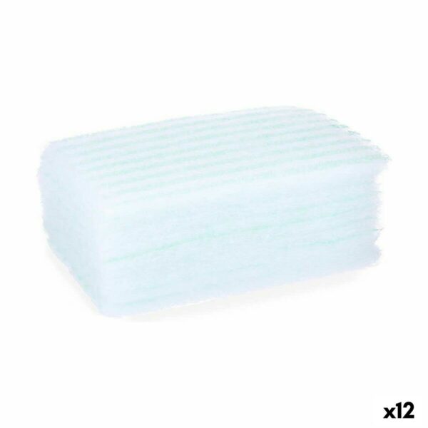 Spugna per il Corpo Berilo Azzurro Bianco 19,5 x 12 x 1,5 cm Sapone (12 Unità)