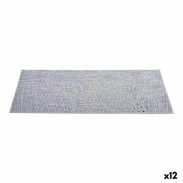Sottopentola Kinvara Argentato Argento Plastica 30 % Poliestere 45 x 0,01 x 30 cm (12 Unità)