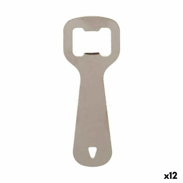 Apribottiglie Kinvara Argentato Argento Acciaio inossidabile 11 x 4 x 0,5 cm 11 x 18,5 x 0,05 cm (12 Unità)