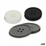 Sottobicchieri Kinvara Bianco Nero Grigio Silicone Plastica Pulsante 9 x 2 x 9 cm 8,8 x 8,8 x 0,05 cm 8 x 0,05 x 8 cm 9 x 1,8 x