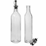 Set olio e aceto Vivalto Trasparente Vetro Silicone Acciaio inossidabile Cristallo 500 ml 2 x 50 ml 5,7 x 29,5 x 5,7 cm 12 x 31