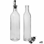 Set olio e aceto Vivalto Trasparente Vetro Silicone Acciaio inossidabile Cristallo 500 ml 2 x 50 ml 5,7 x 29,5 x 5,7 cm 12 x 31