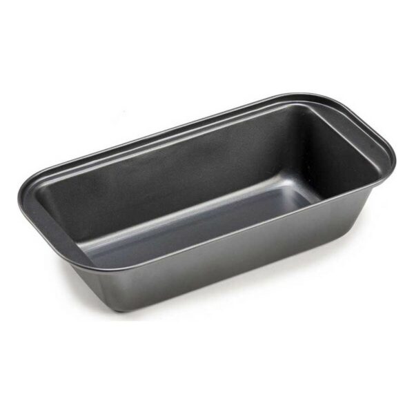 Stampo Rettangolare Kinvara Grigio scuro Metallo Acciaio al carbonio 25 x 6,2 x 13 cm 13 x 6,2 x 25,3 cm (12 Unità)