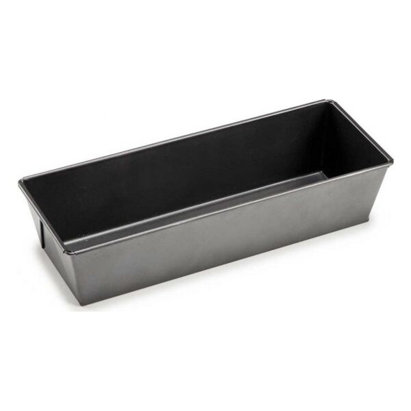 Stampo Rettangolare Kinvara Grigio scuro Metallo Acciaio al carbonio 11,5 x 7,7 x 31 cm (12 Unità)