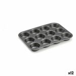 Stampo per Dolci Kinvara Grigio scuro Metallo Acciaio al carbonio 20 x 2 x 26 cm 26 x 2 x 20 cm (12 Unità)