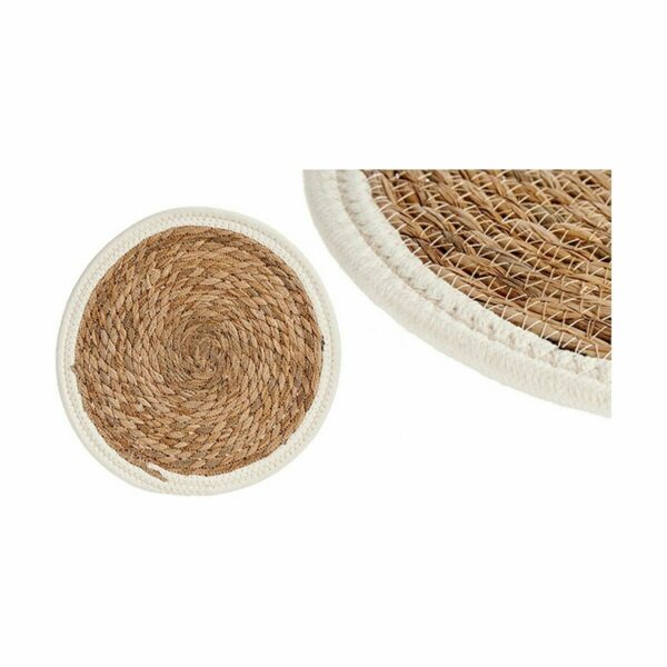 Sottopentola Gift Decor Bianco Naturale Fibra naturale 30 x 1 x 30 cm (48 Unità)