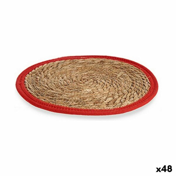 Sottopentola Gift Decor Rosso Naturale Fibra naturale 35 x 1 x 35 cm (48 Unità)