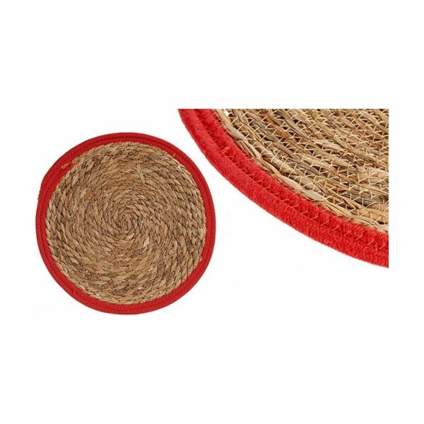 Sottopentola Gift Decor Rosso Naturale Fibra naturale 35 x 1 x 35 cm (48 Unità)