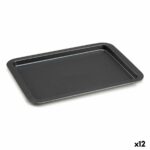 Vassoio da Forno Kinvara Grigio Metallo 48 x 3 x 33,5 cm (12 Unità)