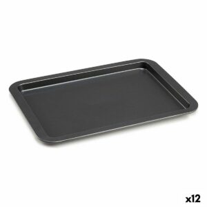 Vassoio da Forno Kinvara Grigio Metallo 48 x 3 x 33,5 cm (12 Unità)