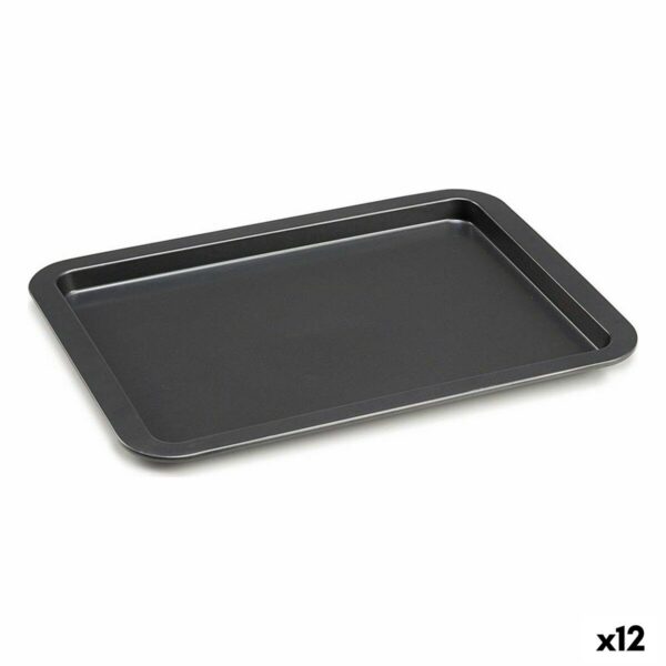 Vassoio da Forno Kinvara Grigio Metallo 48 x 3 x 33,5 cm (12 Unità)